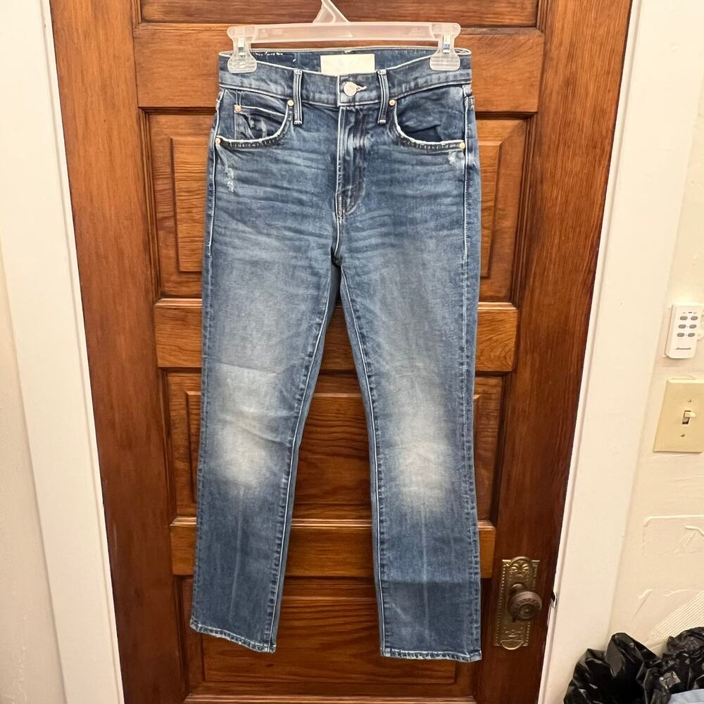 Mother sz 24 Jeans 1194-259 The Rascal Ankle A Little Dirt Never Hurt Blue $278